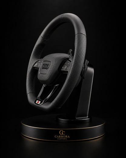 Audi S-Line Flat Bottom Leather Steering Wheel – Paddle Shift