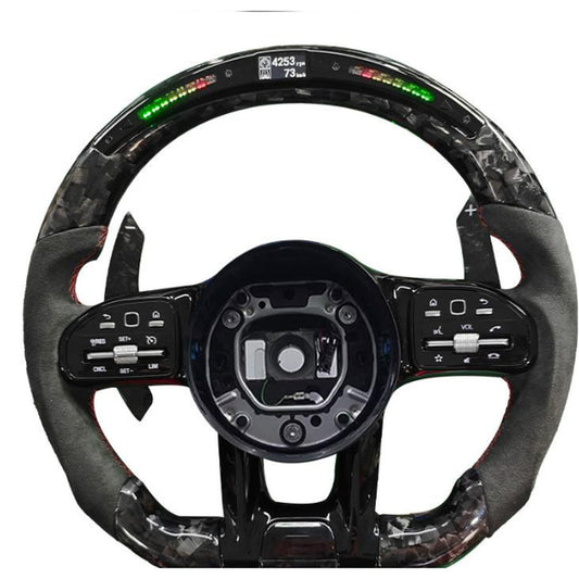 Mercedes-Benz Forged Carbon Flat-Bottom Steering Wheel – Integrated Display